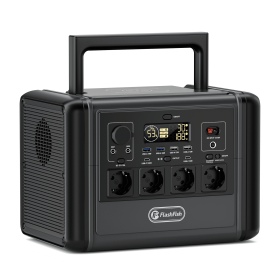 FF Flashfish 1200W Portable Power Station, 768Wh LiFePO4 High-capacity Solar Generator, Power Battery Backup With 4*AC Outputs And 6*USB Outputs